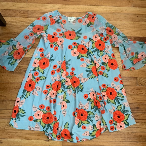 HP🎉Like NEW!! Anthro Rifle Paper Co. Fluttered Blooms Dress - Picture 7 of 13